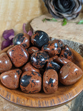 Load image into Gallery viewer, Mahogany Obsidian Tumbled