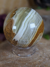 Load image into Gallery viewer, Green Onyx Sphere (multiple options)