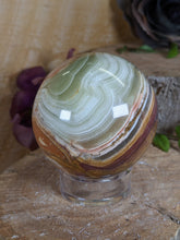 Load image into Gallery viewer, Green Onyx Sphere (multiple options)