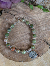 Load image into Gallery viewer, Unakite Tree of Life Bracelet