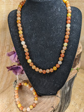 Load image into Gallery viewer, Yellow Jade Necklace and Bracelet Set