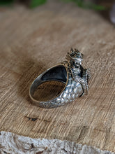 Load image into Gallery viewer, Black Obsidian Dragon Ring