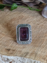 Load image into Gallery viewer, Vintage Square Amethyst Ring