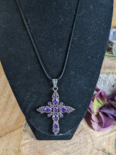 Load image into Gallery viewer, Amethyst Cross Necklace