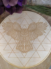 Load image into Gallery viewer, Owl Sri Yantra Crystal Grid