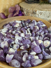 Load image into Gallery viewer, Chevron Amethyst Tumbled