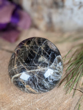 Load image into Gallery viewer, Black Moonstone Palm Stone