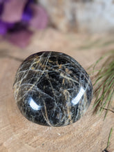 Load image into Gallery viewer, Black Moonstone Palm Stone