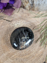 Load image into Gallery viewer, Black Moonstone Palm Stone