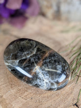 Load image into Gallery viewer, Black Moonstone Palm Stone