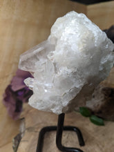 Load image into Gallery viewer, Clear Quartz Specimen on Stand