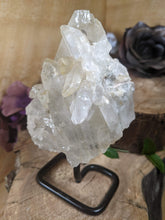 Load image into Gallery viewer, Clear Quartz Specimen on Stand