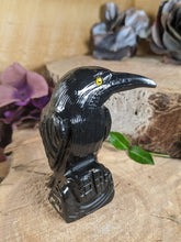 Load image into Gallery viewer, Black Obsidian Raven