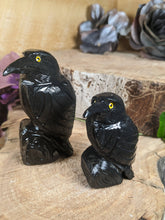 Load image into Gallery viewer, Black Obsidian Raven