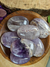 Load image into Gallery viewer, Chevron Amethyst Palm Stone