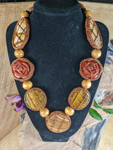 Load image into Gallery viewer, Mahogany Obsidian, Picture Jasper, & Tiger's Eye Necklace Set - Vintage