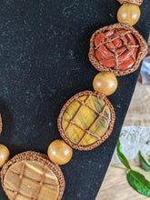 Load image into Gallery viewer, Mahogany Obsidian, Picture Jasper, & Tiger's Eye Necklace Set - Vintage