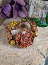 Load image into Gallery viewer, Mahogany Obsidian, Picture Jasper, & Tiger's Eye Necklace Set - Vintage