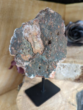 Load image into Gallery viewer, Pink Amethyst Specimen on Stand