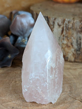 Load image into Gallery viewer, Rose Quartz Point,  Semi-Polished