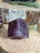 Load image into Gallery viewer, Rainbow Fluorite Standing Cube - Small