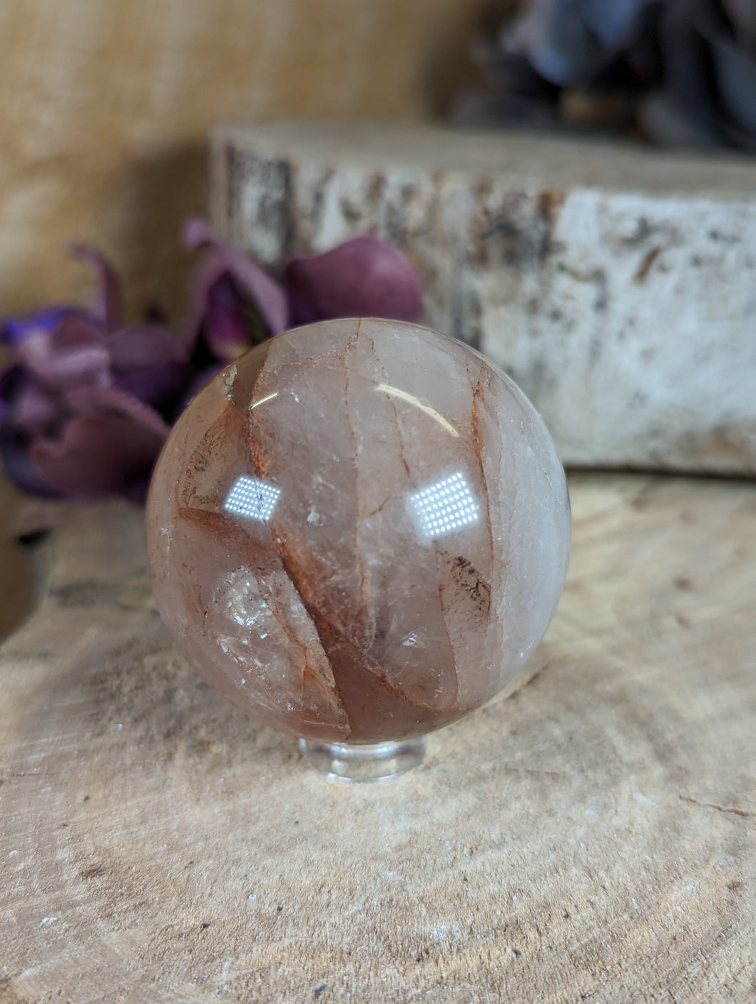 Hematite Quartz Sphere