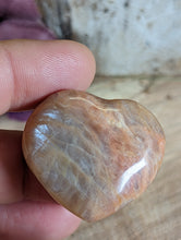 Load image into Gallery viewer, Mini Peach Moonstone Hearts
