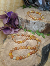 Load image into Gallery viewer, Yellow Jade Necklace and Bracelet Set
