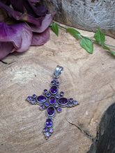 Load image into Gallery viewer, Amethyst Cross Necklace

