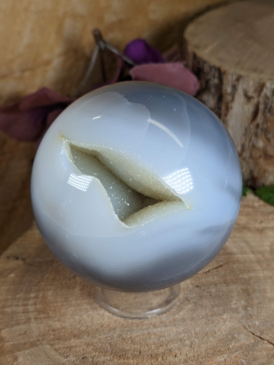 Druzy Agate Sphere - Medium