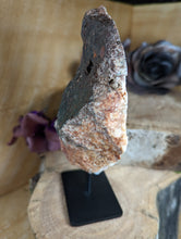 Load image into Gallery viewer, Pink Amethyst Specimen on Stand
