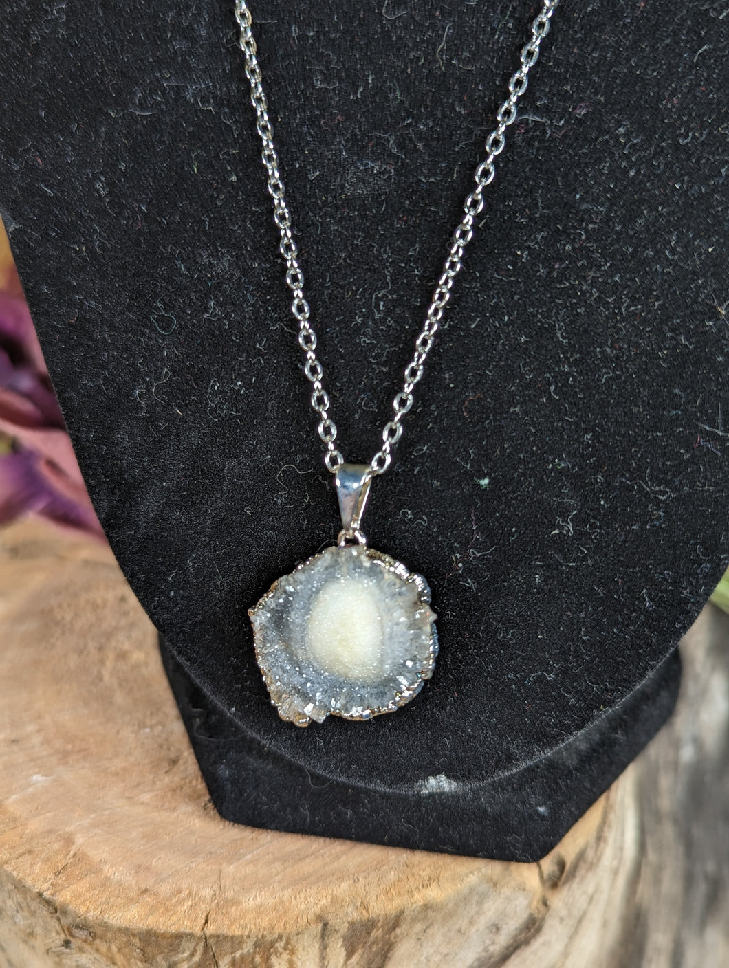 Chalcedony Rose Necklace