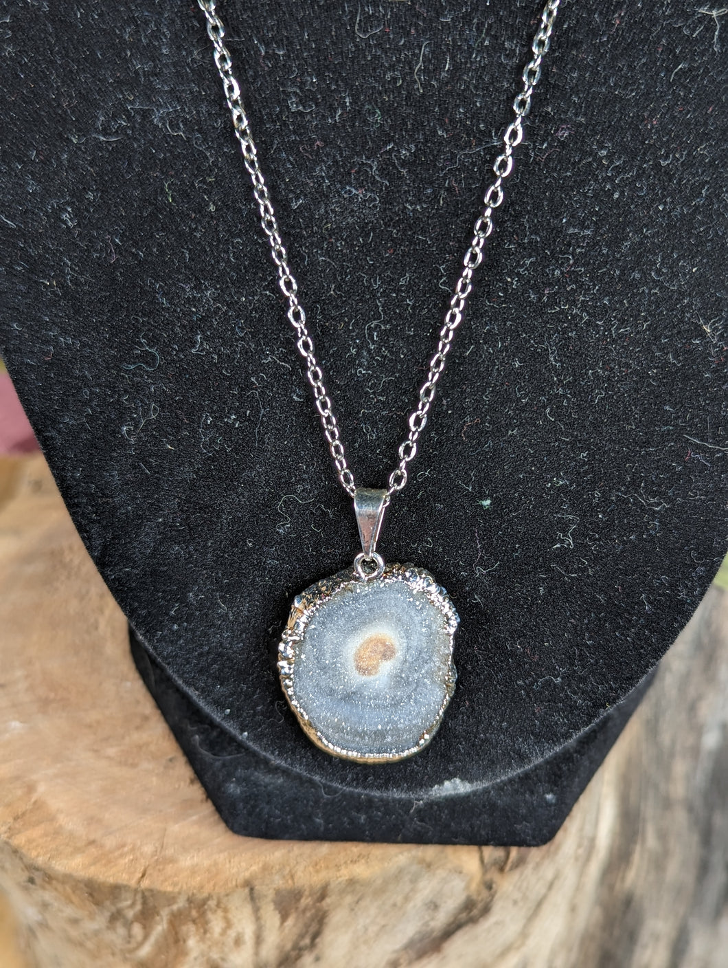Chalcedony Rose Necklace